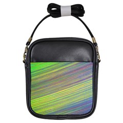 Diagonal Lines Abstract Girls Sling Bags