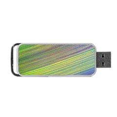 Diagonal Lines Abstract Portable Usb Flash (one Side)