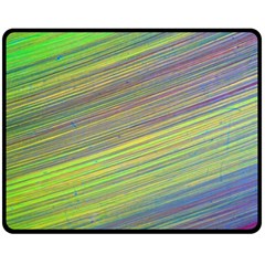 Diagonal Lines Abstract Double Sided Fleece Blanket (medium) 