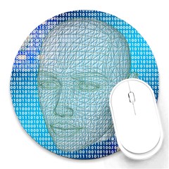 Digital Pattern Round Mousepads