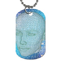 Digital Pattern Dog Tag (two Sides)