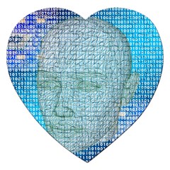 Digital Pattern Jigsaw Puzzle (heart)