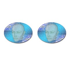 Digital Pattern Cufflinks (oval)