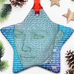 Digital Pattern Star Ornament (Two Sides) Front