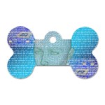 Digital Pattern Dog Tag Bone (Two Sides) Back