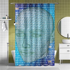 Digital Pattern Shower Curtain 48  X 72  (small) 