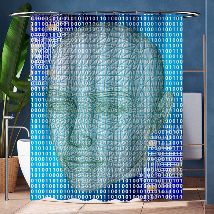 Digital Pattern Shower Curtain 60  x 72  (Medium) 