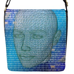 Digital Pattern Flap Messenger Bag (s)