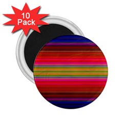 Fiesta Stripe Colorful Neon Background 2 25  Magnets (10 Pack) 