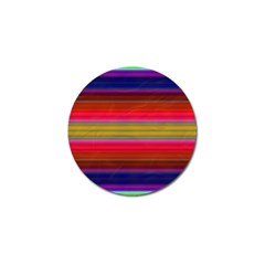 Fiesta Stripe Colorful Neon Background Golf Ball Marker (10 Pack)