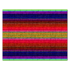 Fiesta Stripe Colorful Neon Background Rectangular Jigsaw Puzzl