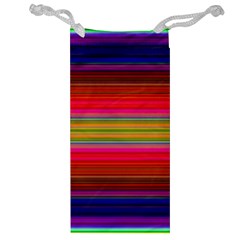 Fiesta Stripe Colorful Neon Background Jewelry Bag