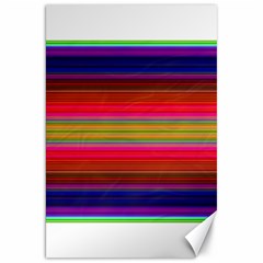 Fiesta Stripe Colorful Neon Background Canvas 20  X 30  