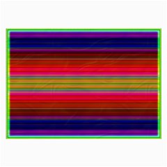 Fiesta Stripe Colorful Neon Background Large Glasses Cloth (2-side) by Amaryn4rt