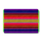 Fiesta Stripe Colorful Neon Background Small Doormat  24 x16  Door Mat