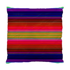 Fiesta Stripe Colorful Neon Background Standard Cushion Case (two Sides) by Amaryn4rt