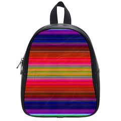 Fiesta Stripe Colorful Neon Background School Bags (small) 