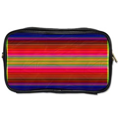 Fiesta Stripe Colorful Neon Background Toiletries Bags 2-side