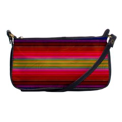 Fiesta Stripe Colorful Neon Background Shoulder Clutch Bags by Amaryn4rt