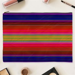 Fiesta Stripe Colorful Neon Background Cosmetic Bag (xxxl)  by Amaryn4rt