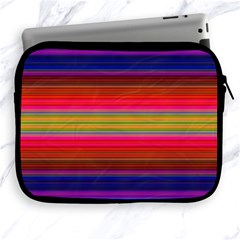 Fiesta Stripe Colorful Neon Background Apple Ipad 2/3/4 Zipper Cases by Amaryn4rt