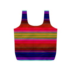 Fiesta Stripe Colorful Neon Background Full Print Recycle Bags (s) 