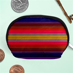 Fiesta Stripe Colorful Neon Background Accessory Pouches (medium)  by Amaryn4rt