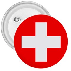 Flag Of Switzerland 3  Buttons by Amaryn4rt