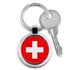 Flag Of Switzerland Key Chains (round) 