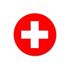 Flag Of Switzerland Magnet 3  (round)