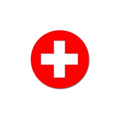 Flag Of Switzerland Golf Ball Marker (10 Pack)