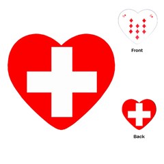 Flag Of Switzerland Playing Cards (heart) 