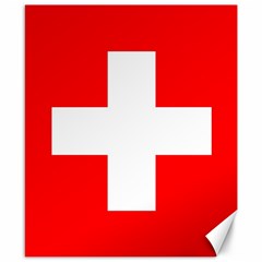 Flag Of Switzerland Canvas 8  X 10  by Amaryn4rt