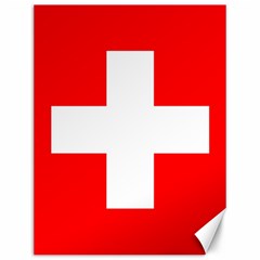 Flag Of Switzerland Canvas 12  X 16  