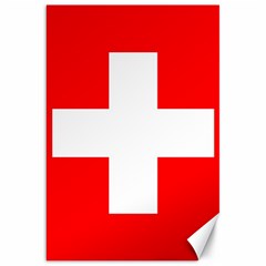 Flag Of Switzerland Canvas 20  X 30   by Amaryn4rt