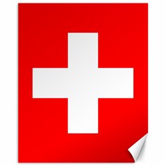 Flag Of Switzerland Canvas 11  X 14  