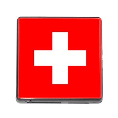 Flag Of Switzerland Memory Card Reader (square)