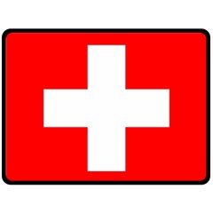 Flag Of Switzerland Fleece Blanket (large) 