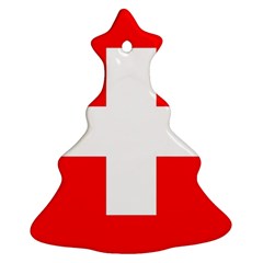 Flag Of Switzerland Christmas Tree Ornament (two Sides)