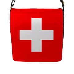 Flag Of Switzerland Flap Messenger Bag (l) 