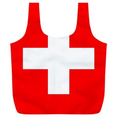 Flag Of Switzerland Full Print Recycle Bags (l) 