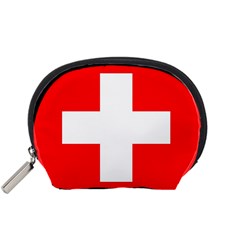 Flag Of Switzerland Accessory Pouches (small) 