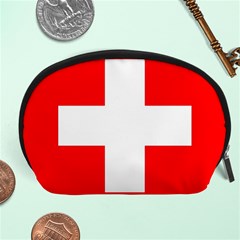 Flag Of Switzerland Accessory Pouches (large) 