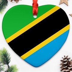 Flag Of Tanzania Ornament (heart)