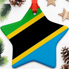 Flag Of Tanzania Ornament (star)