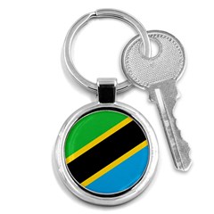 Flag Of Tanzania Key Chains (round) 