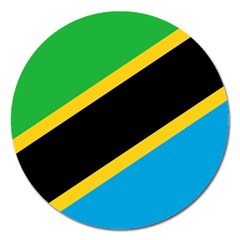 Flag Of Tanzania Magnet 5  (round) by Amaryn4rt