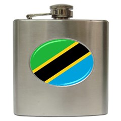 Flag Of Tanzania Hip Flask (6 Oz)