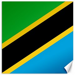 Flag Of Tanzania Canvas 12  X 12  