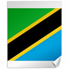 Flag Of Tanzania Canvas 11  X 14  